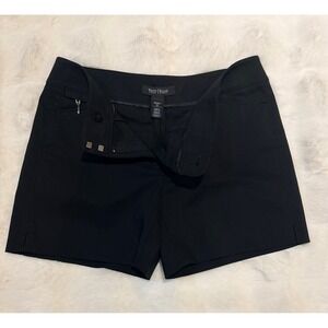 White House Black Market Black Tailored Stretch Shorts Size 00 570134962